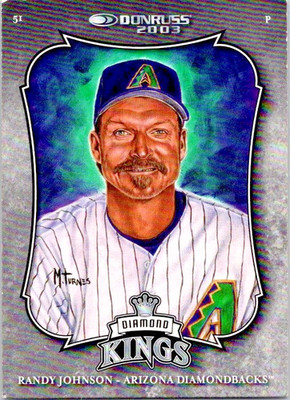 2003 Donruss Diamond Kings RANDY JOHNSON #10 Arizona Diamondbacks