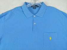 Polo by Ralph Lauren Men XL Light Blue Classic Cotton Polo
