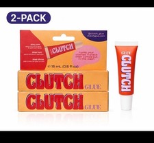 NIB - 2-Pack CLUTCH Glue Liquid Fashion Tape Clear Body Glue Fashion 15 mL