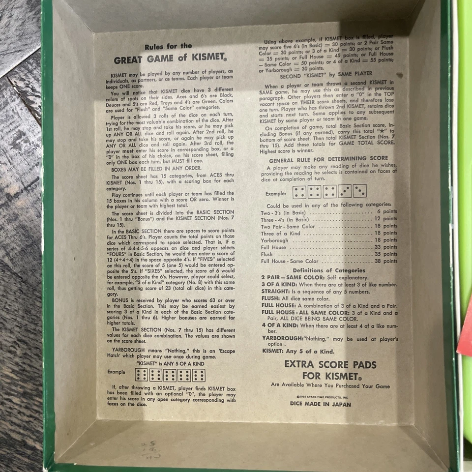 Lakeside Games 1970: KISMET - Juego de Dados de Acción Rápida - Estrategia de Poker Foto 3 de 4