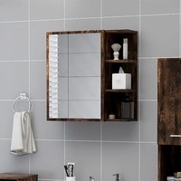 Bad-Spiegelschrank RäUchereiche 62,5X20,5X64 Cm Holzwerkstoff