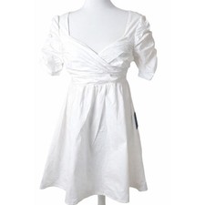 NWT Lulu's Ready For My Love White Mini Babydoll Dress Small