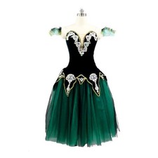Romantic Ballet Tutu Long Dress Ballerina Professional Performance Stage Costume