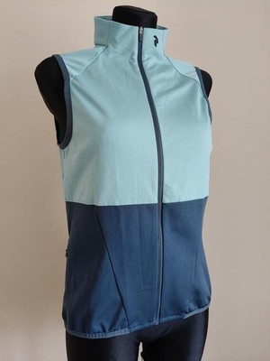 Women Peak Performance Fleece Vest Turquoise