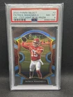 2020 Panini Select - Patrick Mahomes II #2 Light Blue Prizm Die-Cut PSA 8
