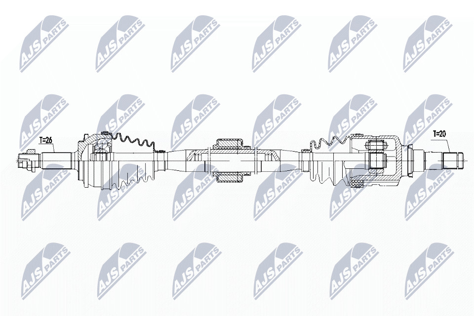 N.T.Y. NPW-TY-085.NTY Drive Shaft for TOYOTA