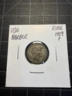 USA Barber Dime 1909 P Better Condition