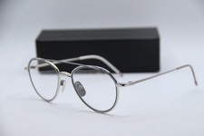 NEW THOM BROWNE NEW YORK TB-109-B-SLV-GRY-53 SILVER AUTHENTIC EYEGLASSES 53-20