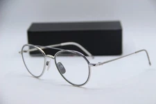NEW THOM BROWNE NEW YORK TB-109-B-SLV-GRY-53 SILVER AUTHENTIC EYEGLASSES 53-20