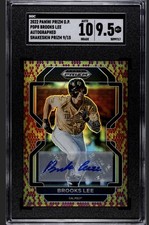 2022 Panini Prizm Brooks Lee Snakeskin Auto /15 SGC 10/9.5 Minnesota Twins