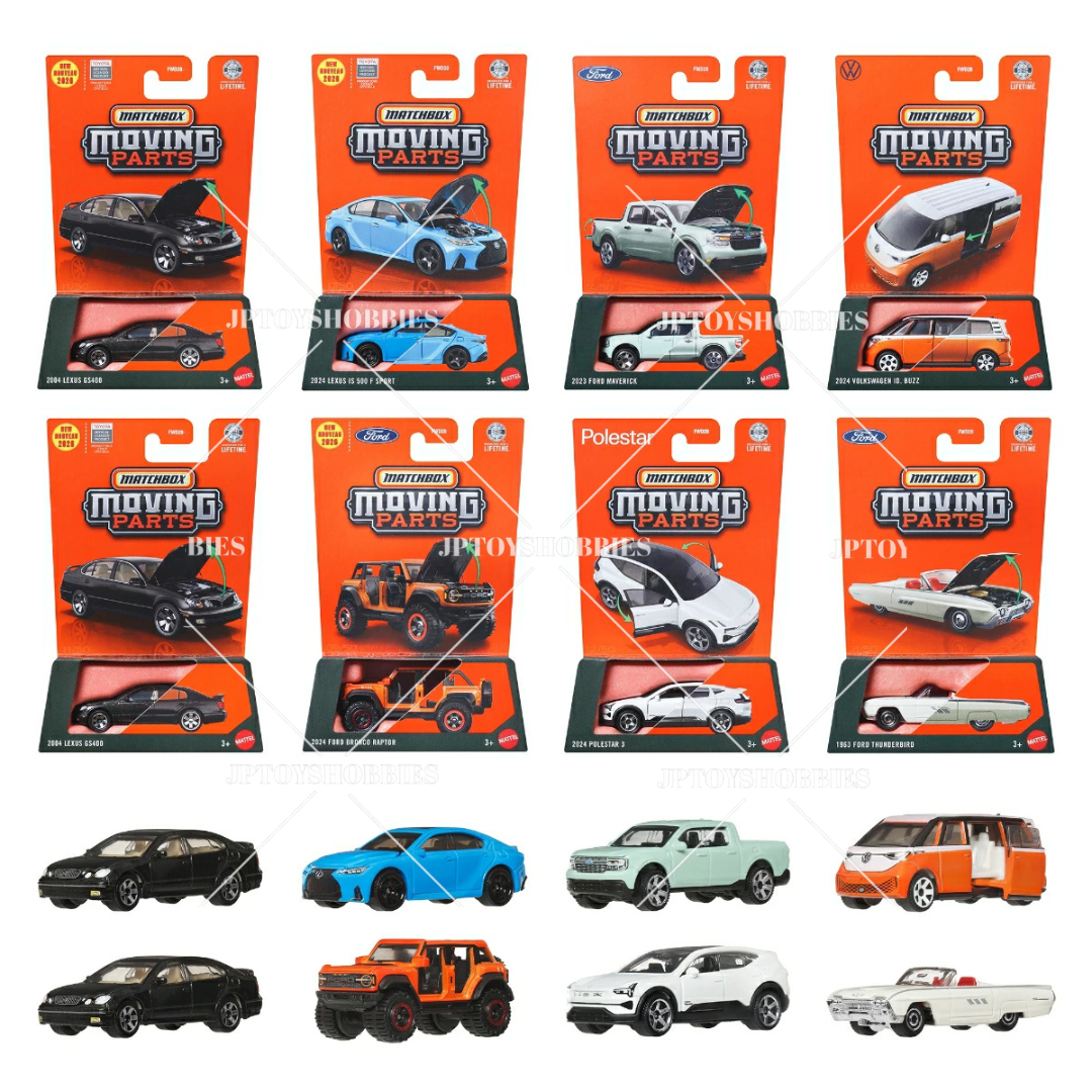 Matchbox Moving Parts Assortment - Set of 8 / FWD28-989K [MBX039 Matchbox Moving Parts Assortment - Set of 8 / FWD28-989K [MBX039