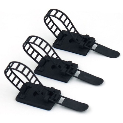 20 PCS Securing Clip Adhesive Wire Management Fixed Clamp Cable Ties Cord - 第 2/11 張圖片