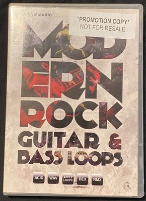 Modern Rock Guitar Bass Loops Big Fish Audio Sample Library WAV REX Apple Loops