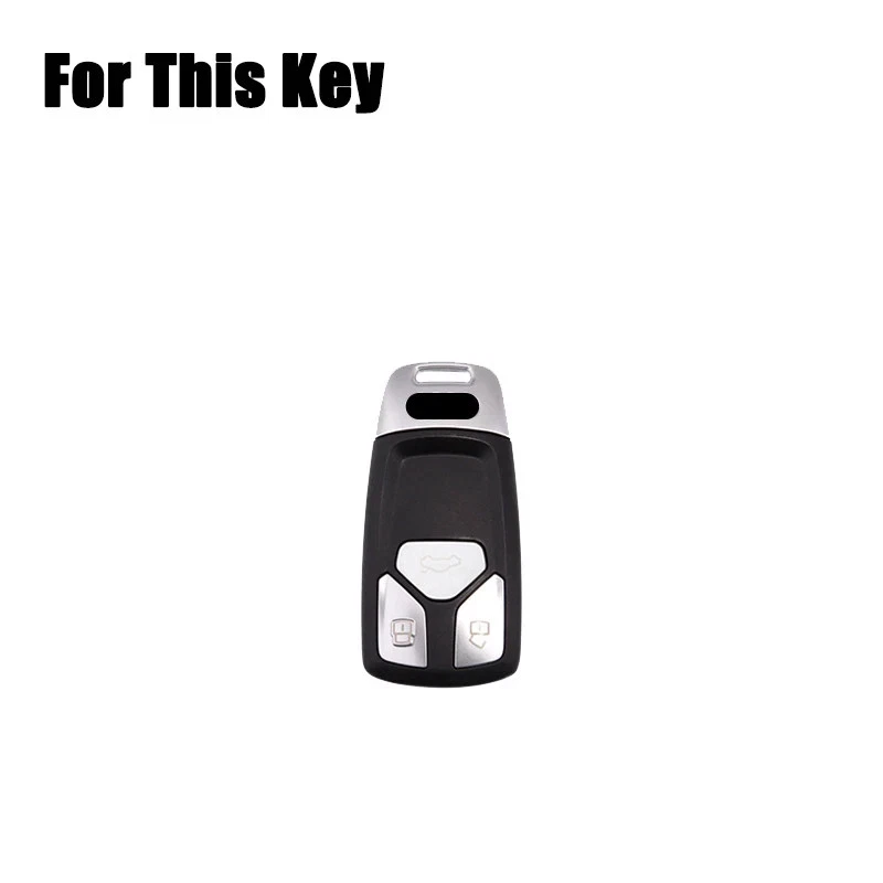 Funda Carcasa Llavero Coche TPU Aleación Zinc Para Audi A4 A5 S4 S5 Q7 B9 8W 4M TT TTS RS Foto 2 de 4