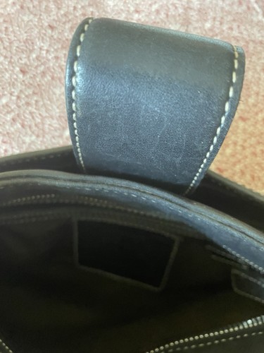 Vintage COACH #7789 Black Smooth Leather Hampton Legacy Hobo Purse - Picture 6 of 23