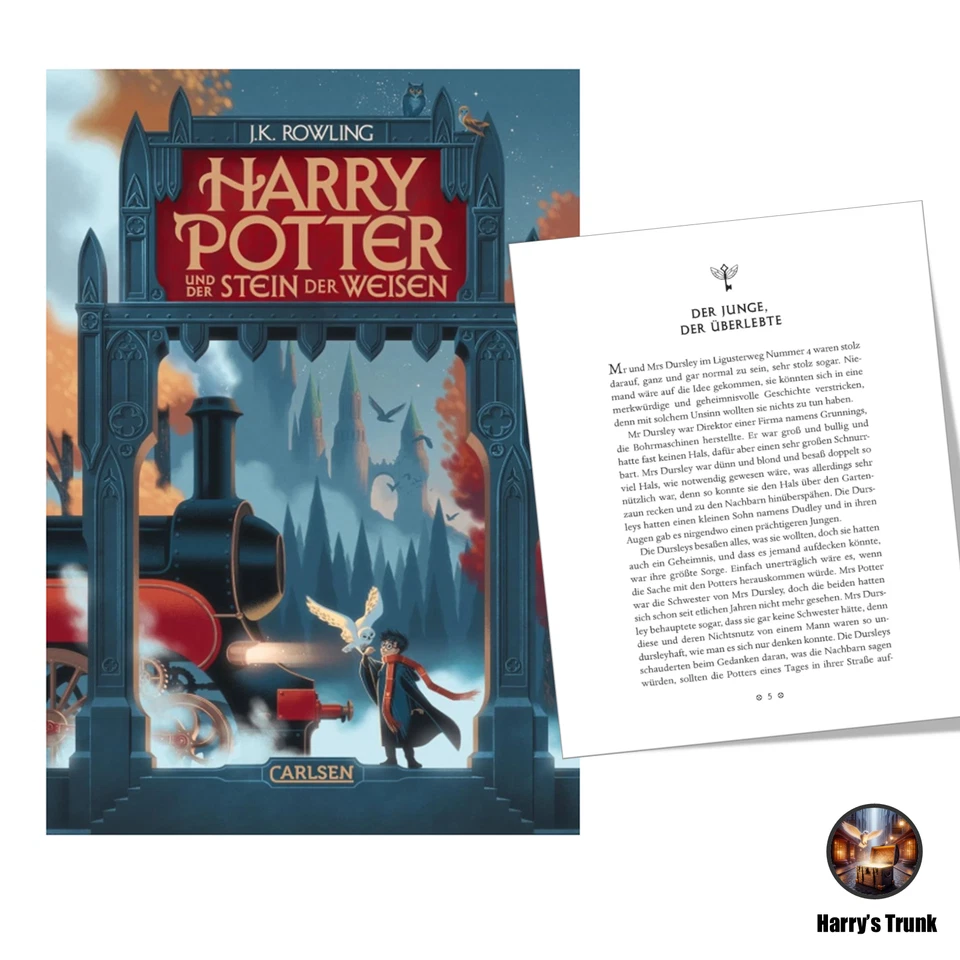 Harry Potter Complete Collection Books 1–7 Hardcover 2025 German Ed NEW IN STOCK - Image 3 of 4