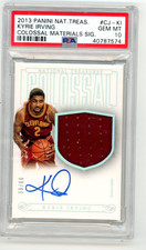 2013 Kyrie Irving National Treasures /60 Colossal Jersey Auto #CJ-KI PSA 10