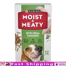High Protein Dry Dog Food Real Chicken 72 oz Pouch 12 Pack Soft Meat Treats New 0.21 per pound