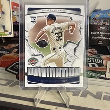 2025 Panini Prospect Edition Jacob Misiorowski RC Domination Milwaukee Brewers 