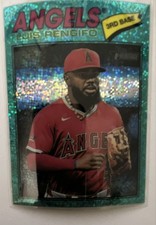 2026 Topps Heritage - Luis Rengifo #149 Chrome Aqua Sparkle Refractor