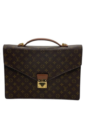 Louis Vuitton Porte Documents Bandouliere Bag Monogram Canvas M53338 Authentic