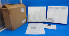 Set of 3 Home Reflections White RIBBED Wax Flameless Pillar Candles w/Remote NIB
