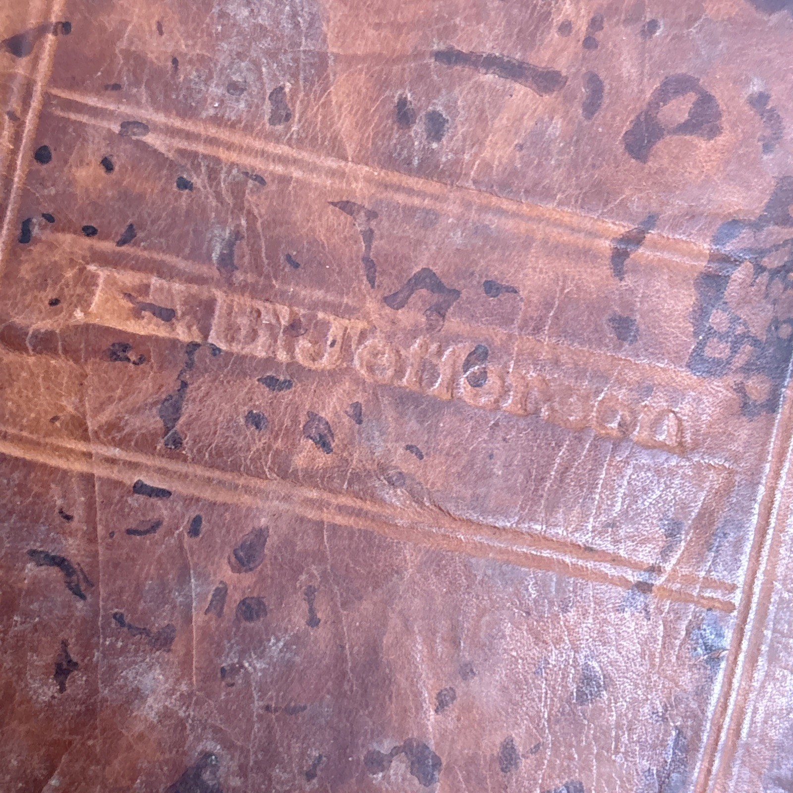 Revolutionary  War  18th Century Wallet Thomas Jefferson Owned Tooled Elmer Jeff