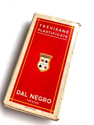 Vintage Trevisan Plastic Playing Cards Dal Negro Scopone Original