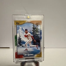 2025 Topps x Bob Ross Joy of Baseball TREA TURNER Paint Splatter Canvas /99🎨