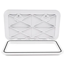 24" x 14" Boat Hatch Marine Deck Access Hatch w/180° Lid Hinge & Non-Slip