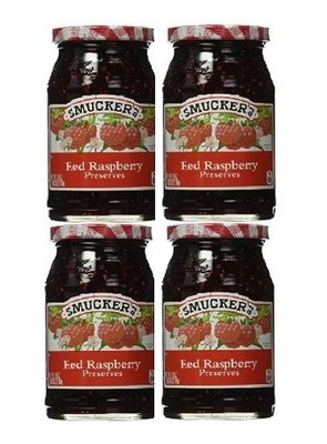 Smucker's Red Raspberry Preserves 4 Pack