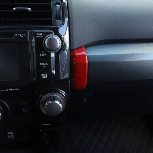 Red 2P Co-Pilot Panel Side Decor Cover Trim Accessories For Toyota 4Runner 10-23 - Picture 4 of 8