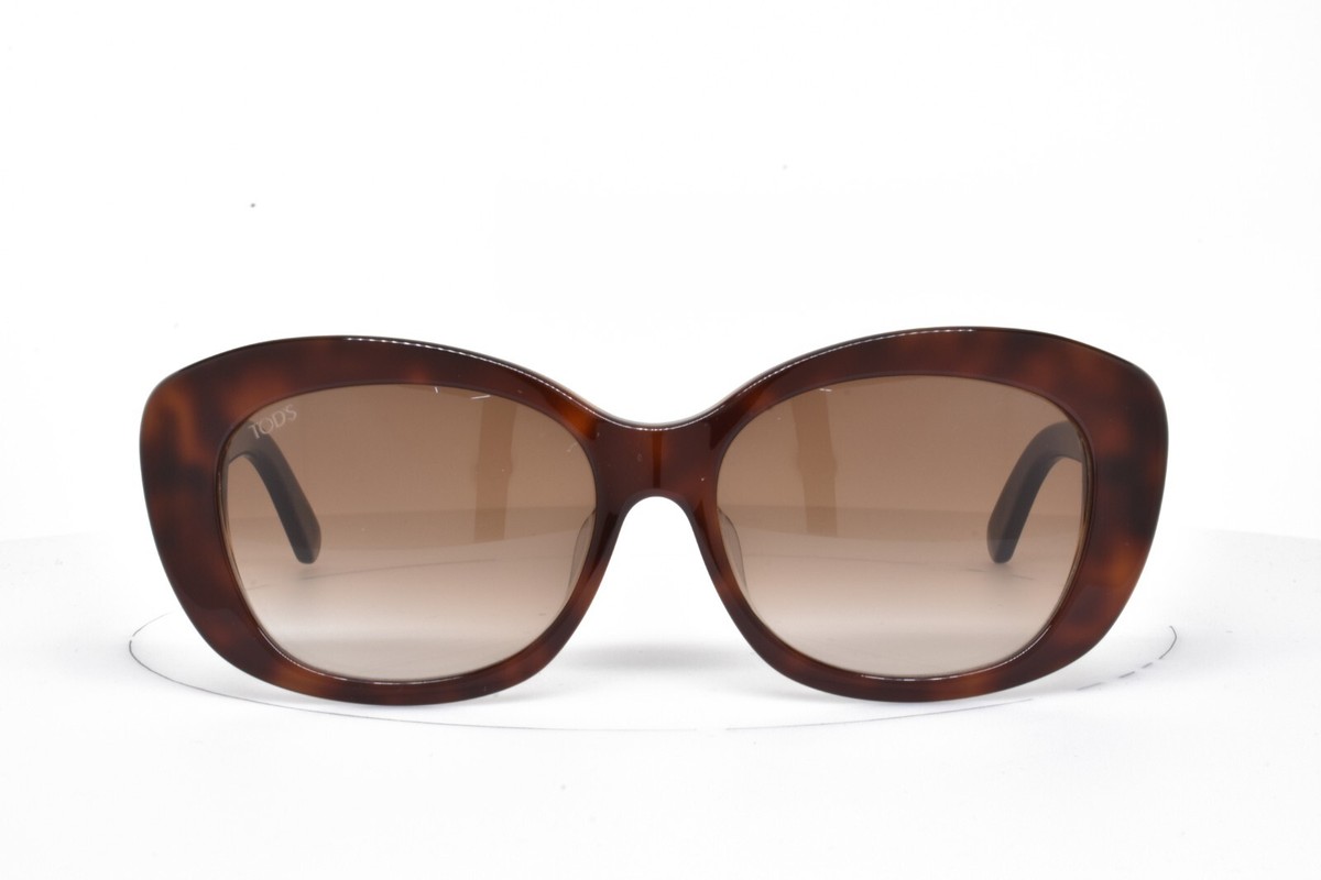 Tod's Women's Sunglasses BROWN TORTOISE OVERSIZE 57-16-145 142-F