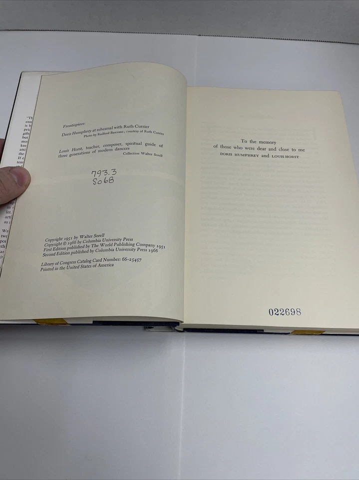 The Dance Has Many Faces by Walter Sorell Hardcover Ex-library 1966 - Image 4 of 4