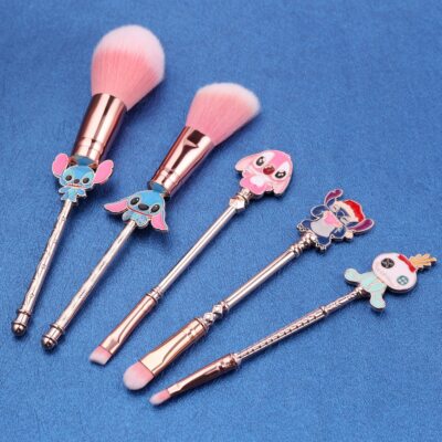 5pcs/set Lilo and Stitch Cosplay Makeup Brushes Set Cosmetic Brush