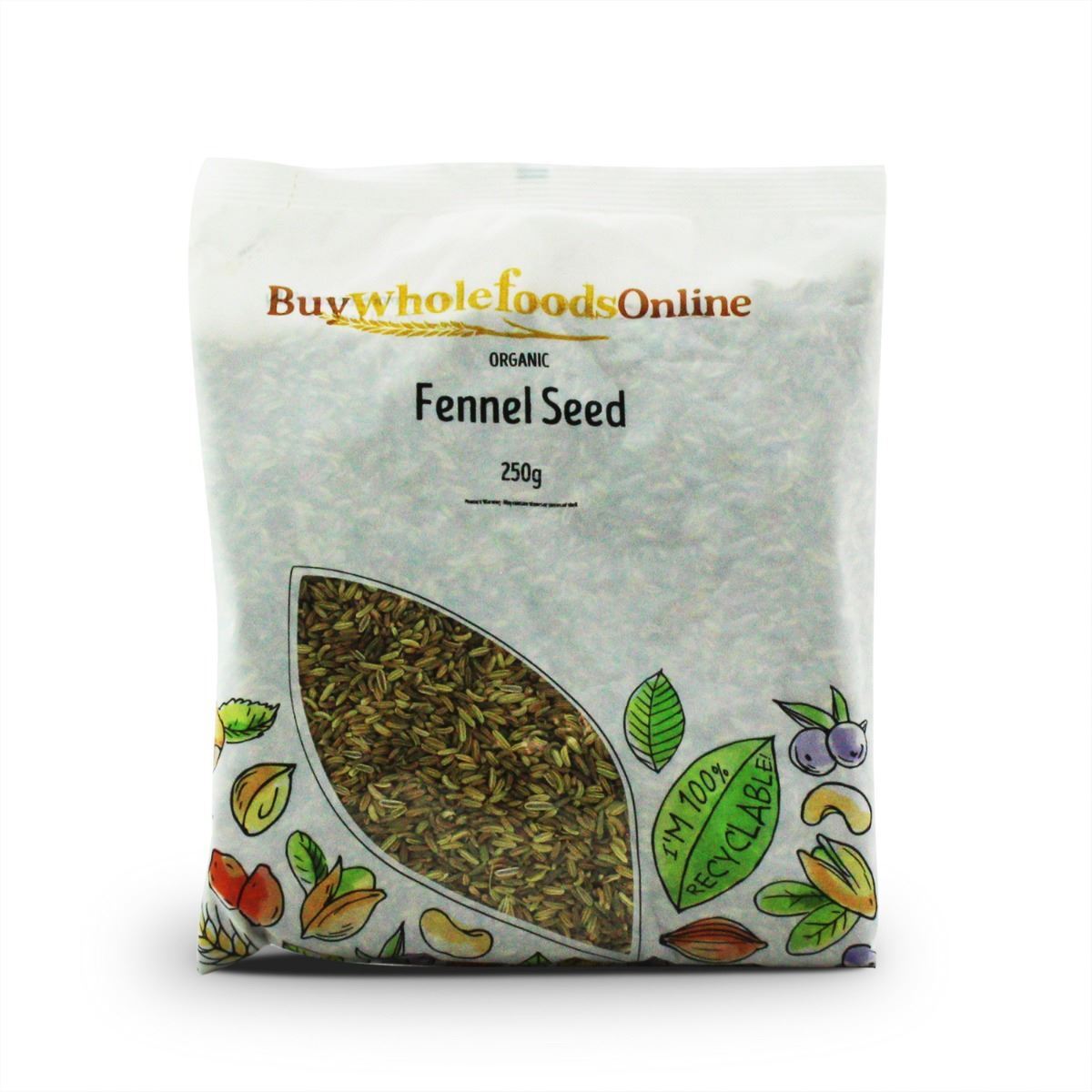 Organic Fennel Seed 250g | BWFO | Free UK Mainland P&P