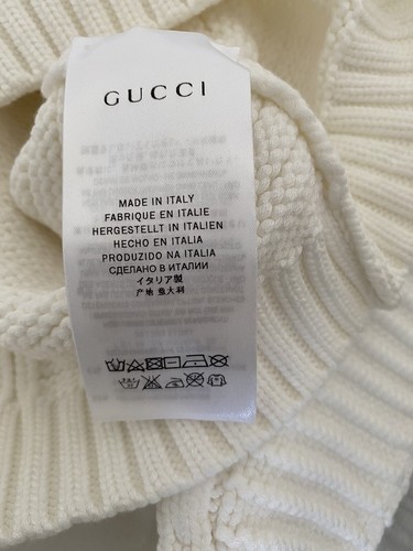 Authentic Gucci Children's Viscose Rib Turtleneck Sweater White Size 5 - Picture 9 of 11