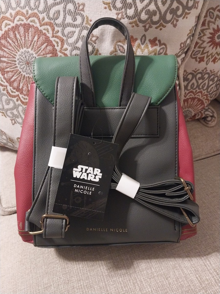 DANIELLE NICOLE DISNEY STAR WARS BOBA FETT BACK PACK PURSE 12”x9” Disney Star Wars X Danielle Nicole Boba Fett Backpack  main image 3