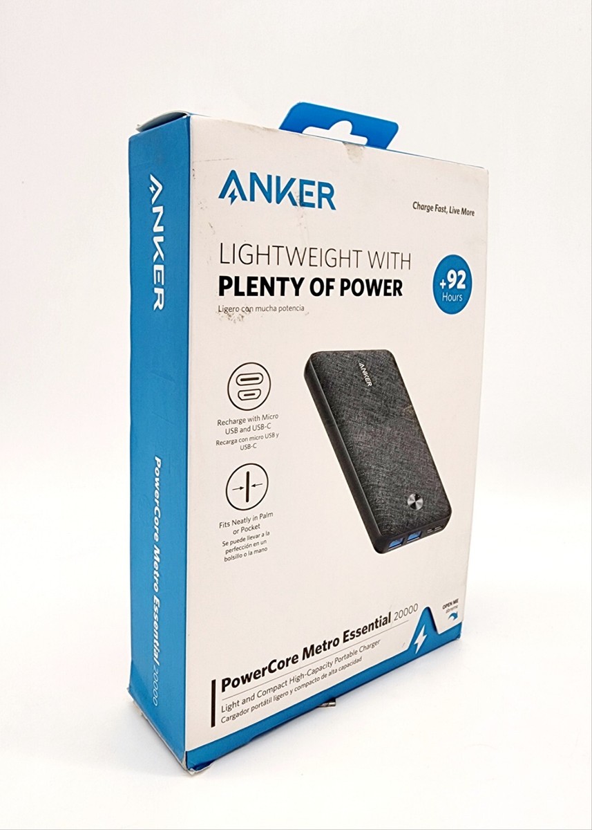 Anker PowerCore Essential 20000 mAh Portable Charger Battery Power