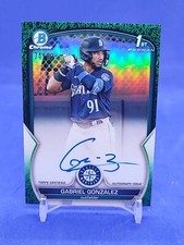 2023 Bowman Chrome Gabriel Gonzalez 1st Auto Green Grass /99