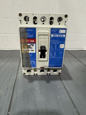 EATON FDC3020 (3P-20A-600V-100k AIC) *SHIPS SAME DAY UPS*