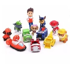 12 Paw Patrol Set Topper & Spielfiguren Hunde Ryder Marshall Chase