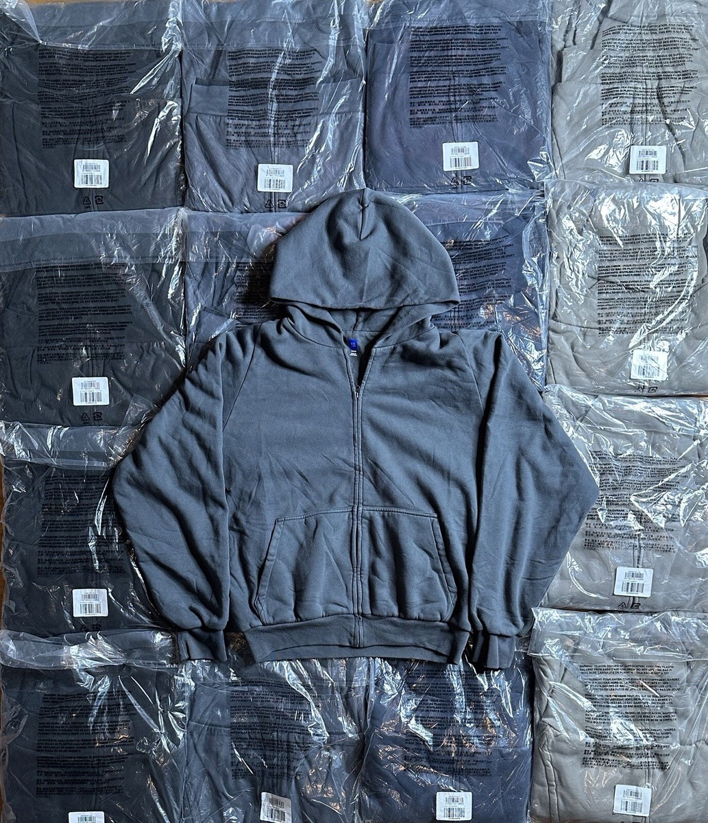 Yeezy Gap Zip Up Hoodie Mens S Dark Core Grey Unreleased