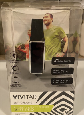 VIVATAR V-FIT PRO ACTIVITY TRACKER W/BLUETOOTH (NEVER USED) Open
