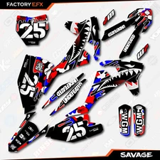 Red White Blue Savage Camo Graphics Kit fit KTM 16-18 sx sxf xc xcf 125 250 450