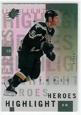 2000-01 SPx BRETT HULL Highlight Heroes insert card #HH6