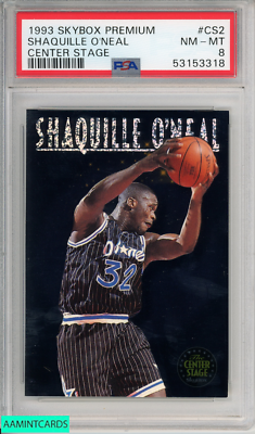 1993 SKYBOX PREMIUM SHAQUILLE O NEAL #CS2 CENTER STAGE HOF MAGIC