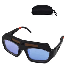 Solar Powered Auto Darkening Welding Mask Helmet Goggle Welder Glasses w/Case