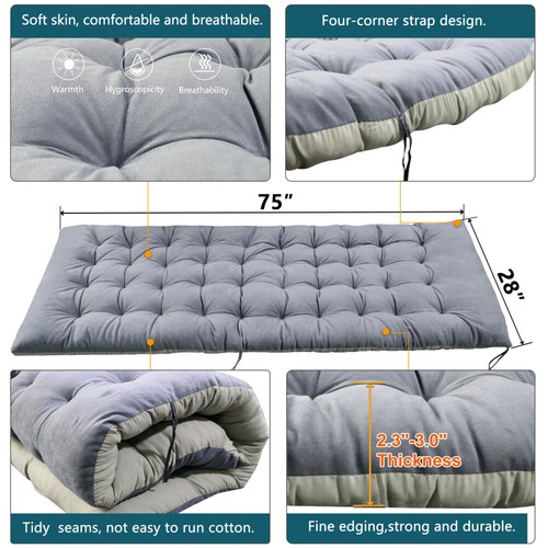 MOPHOTO 4 Position Adjustable Cot Bed Reclining Folding Cots & Mattress Pillow - Bild 5 von 26