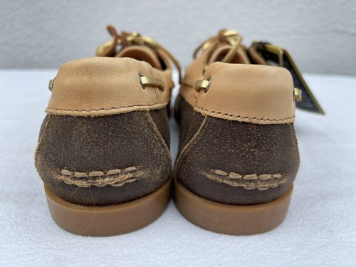 NEW ARIAT YUMA Women US 8.5 EUR 39 Brown Leather Moccasin Boat Shoes 10012905 X - Picture 4 of 10